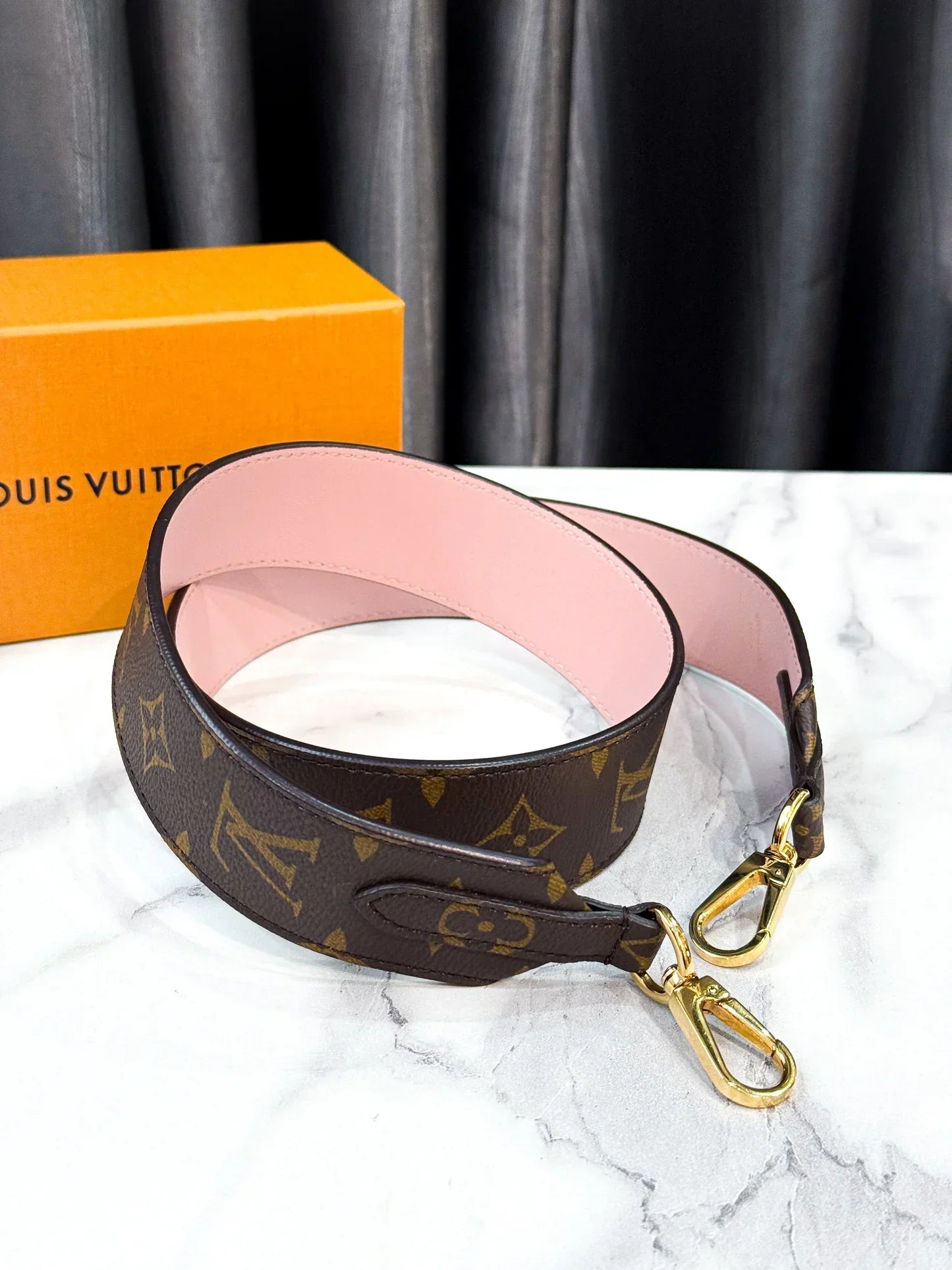 Bandouliere Shoulder Strap Pink (Box Included)