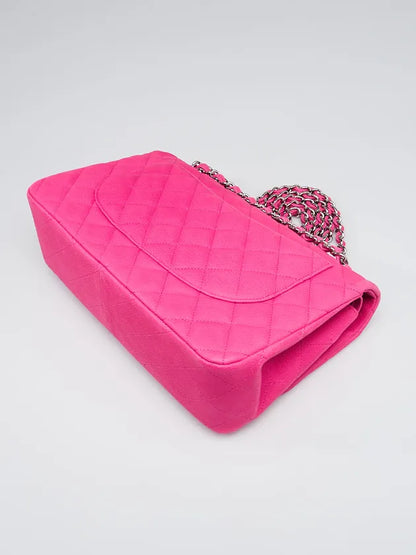 Chanel Pink Quilted Double Flap Bag