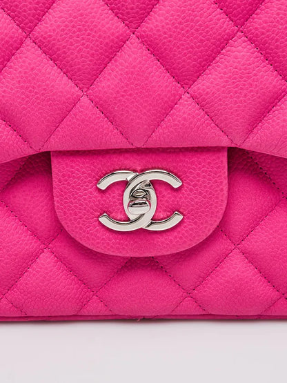 Chanel Pink Quilted Double Flap Bag