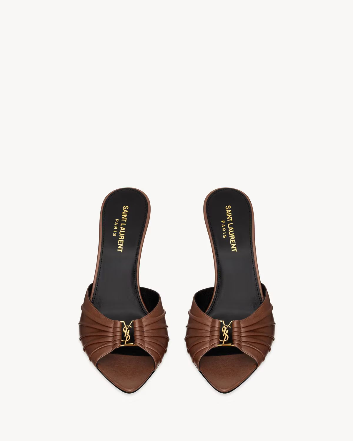 Saint Lauren BABYLONE mules in smooth leather
