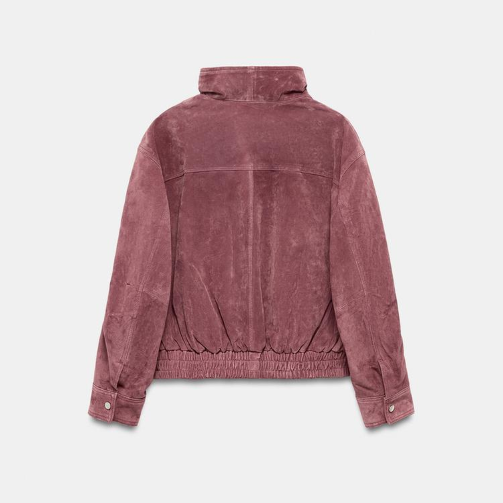LEATHER BOMBER JACKET