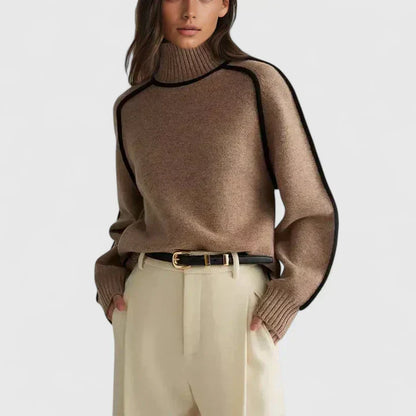 Women's Elegant Sweater in Brown or Gray