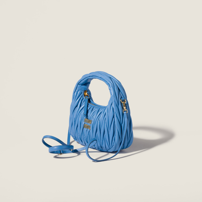 Miu Miu Wander Matelasse Nappa Leather Hobo Bag