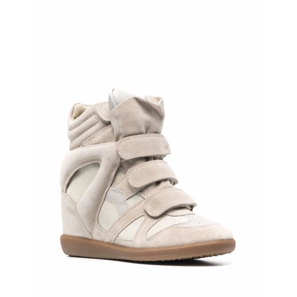 Isabel Marant Bekett Leather Wedge Sneakers