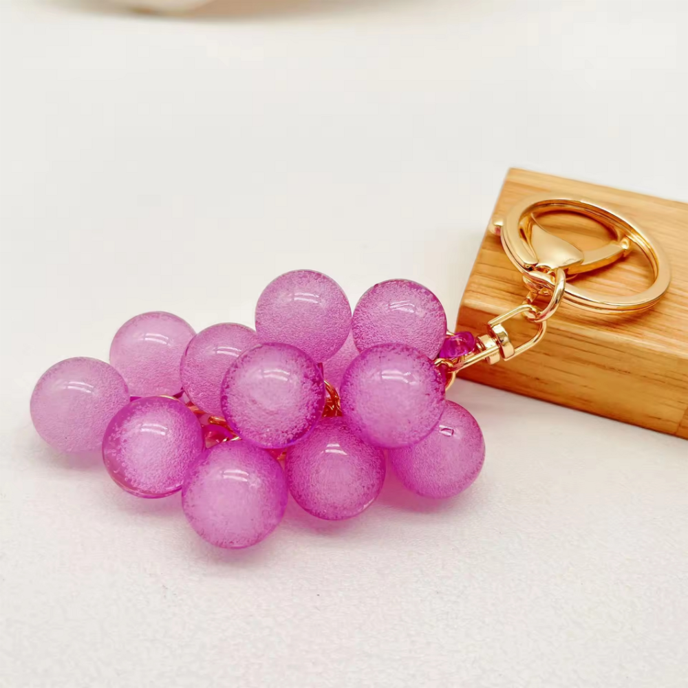 Bubble Jelly Grape Bag Charm (Gift Box Included)