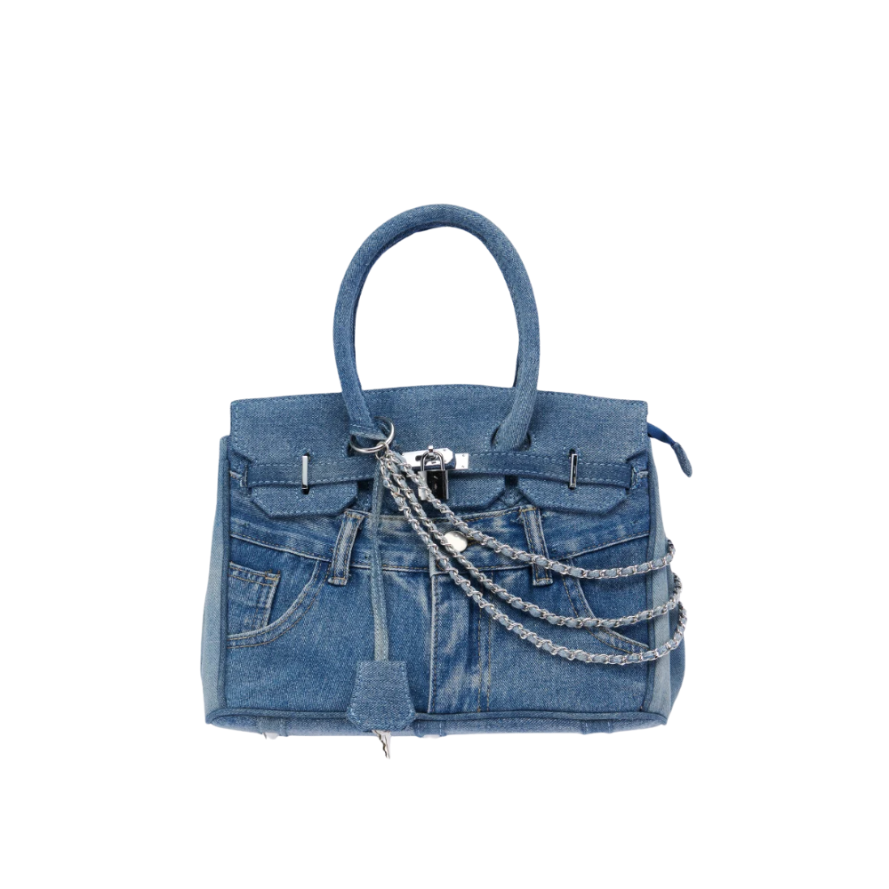 DENIM BLUES TOTE PURSE
