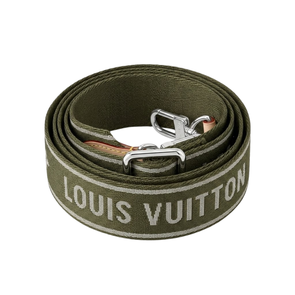 Bandouliere Shoulder Strap Green and White (Box Included)