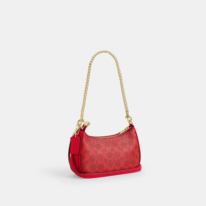 Coach Sand Teri Shoulder Bag In Signature Canvas