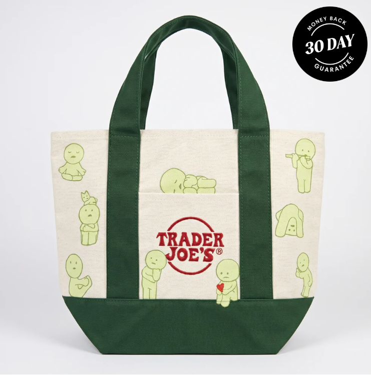 Smiski X Trader Joe's Tote Bags