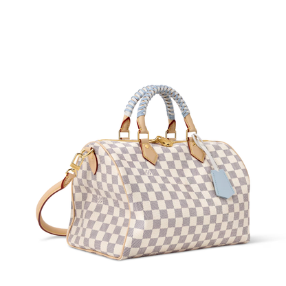 LV Speedy 30 Soft Damier Azur