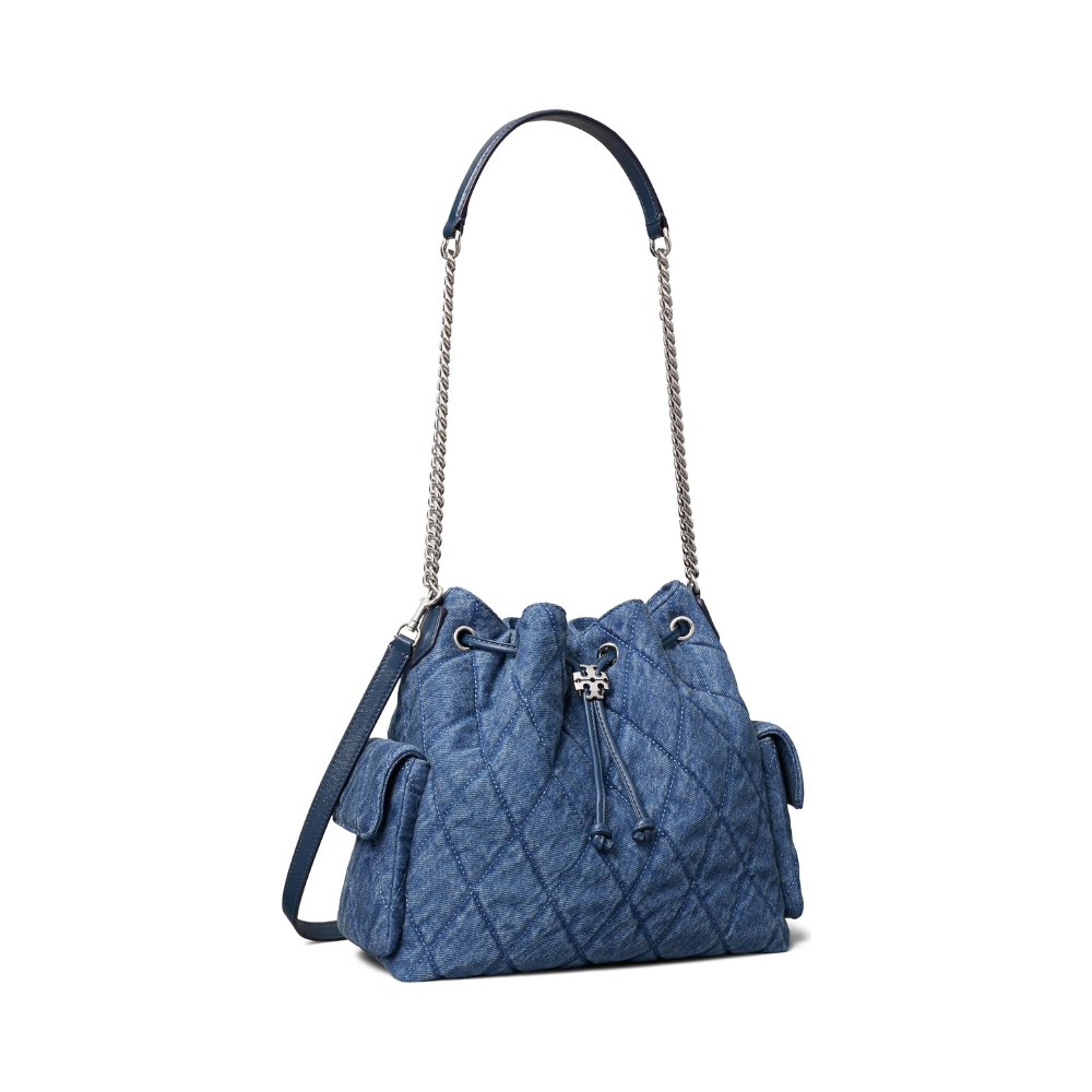 Tory Burch Charlie Quilted Drawstring Shoulder Bag