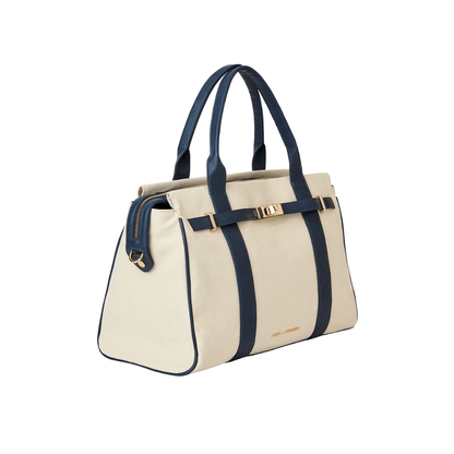 Poppy & Peonies Effortless Tote Navy