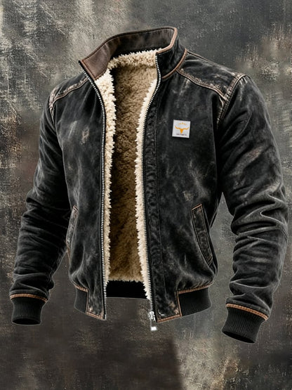 Vanhouten™ | Vintage Sherpa-Lined Jacket