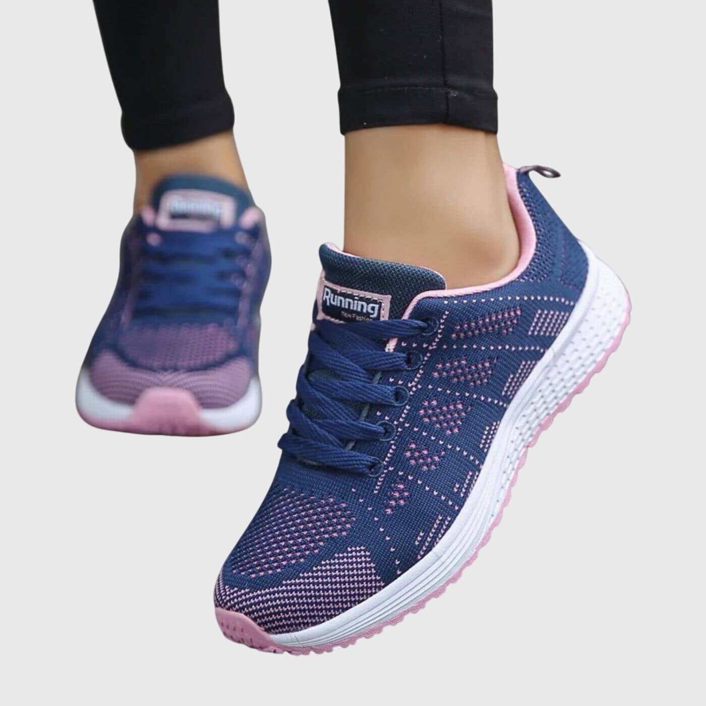 Women's Comfort Shoes in Five Two-Tone Colors