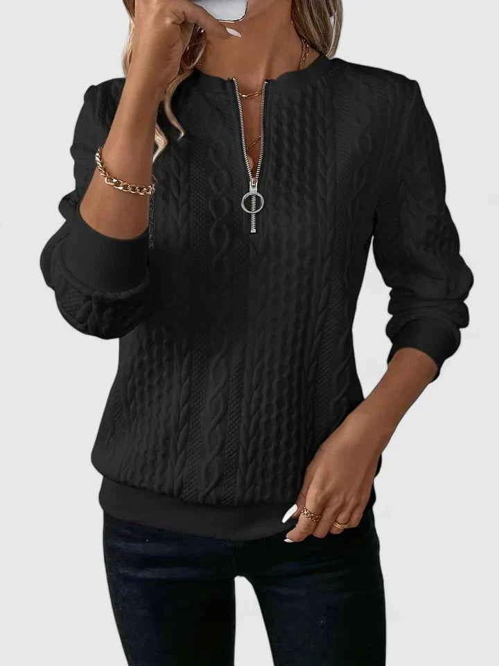 Women's Comfortable Sweater in White, Gray or Black