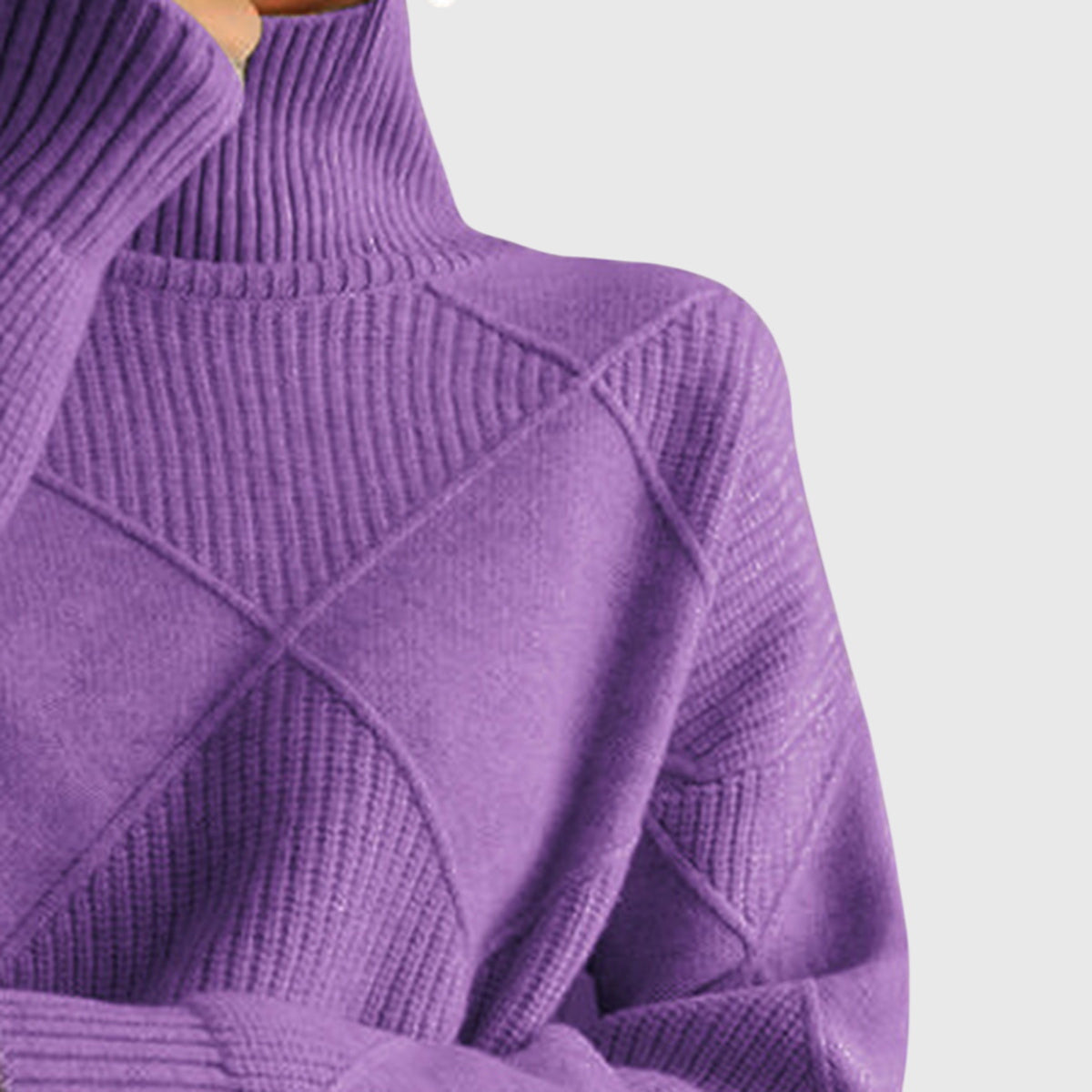 Women's Turtleneck Sweater in Seven Colors