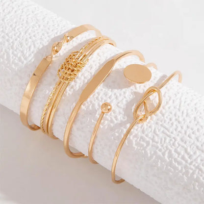 Elegance Knot Bracelet Set | Gold