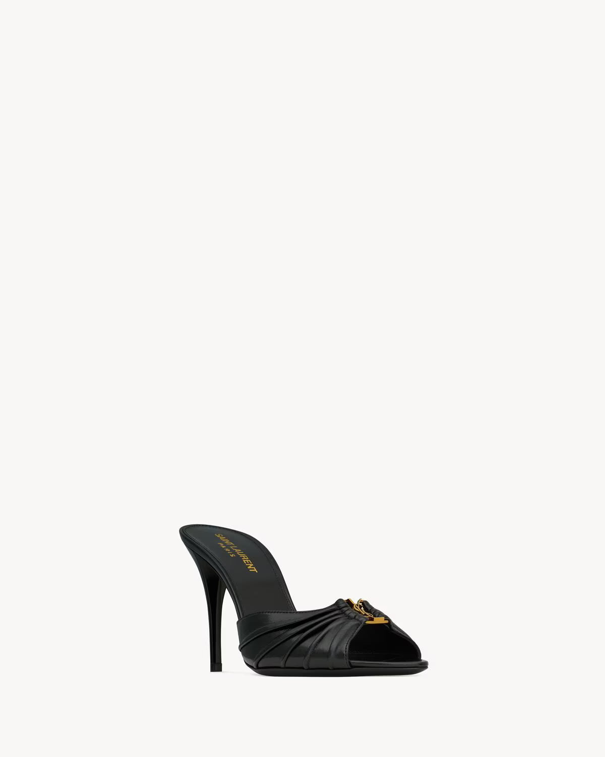 Saint Lauren BABYLONE mules in smooth leather