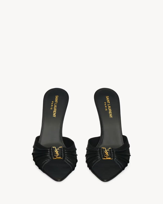 Saint Lauren BABYLONE mules in smooth leather
