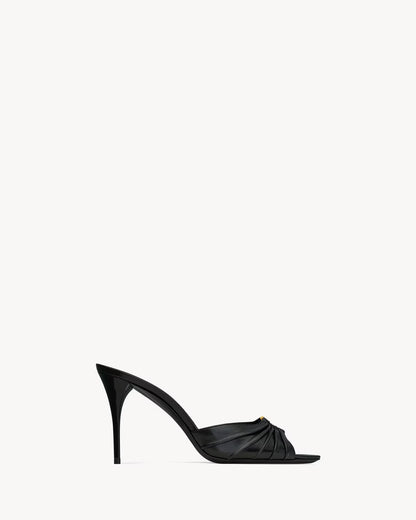 Saint Lauren BABYLONE mules in smooth leather