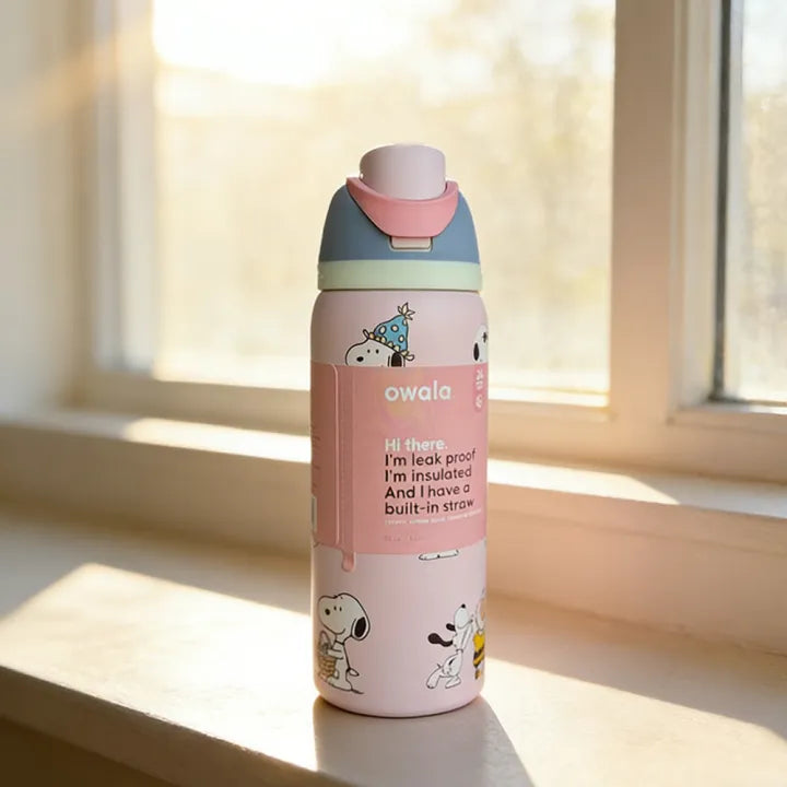 Playful Snoopy Water Bottle 24oz