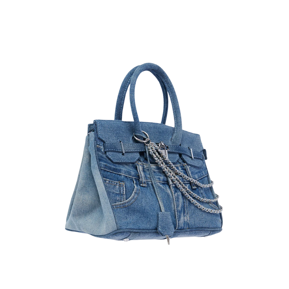 DENIM BLUES TOTE PURSE