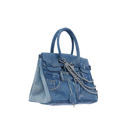 DENIM BLUES TOTE PURSE