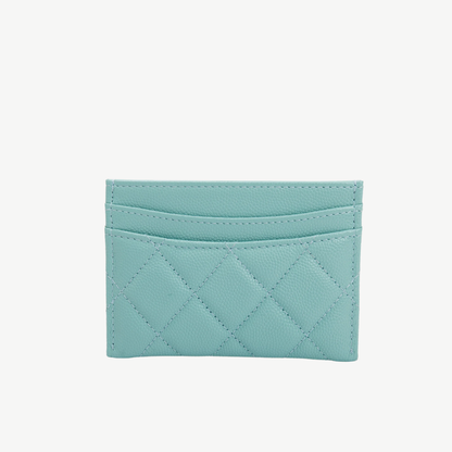 Chanel Tiffany Blue Classic Card Holder