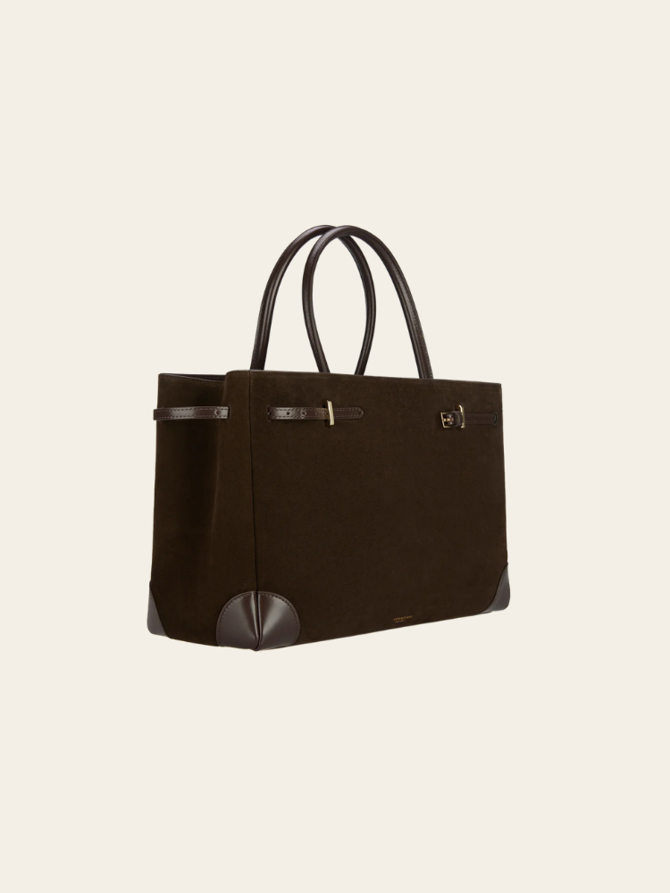 Espresso Suede Book Tote Bag 33