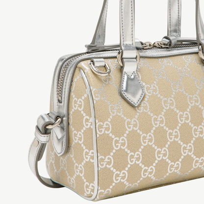 Gucci  GG Emblem Small Boston Bag
