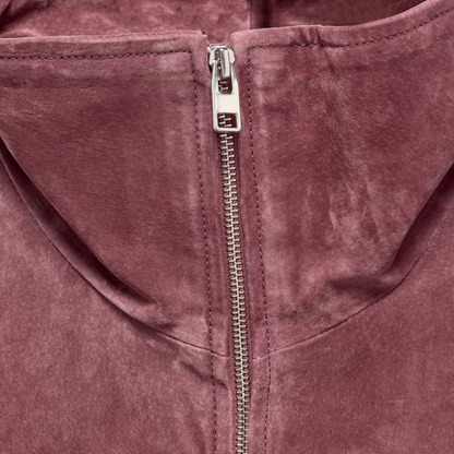 LEATHER BOMBER JACKET