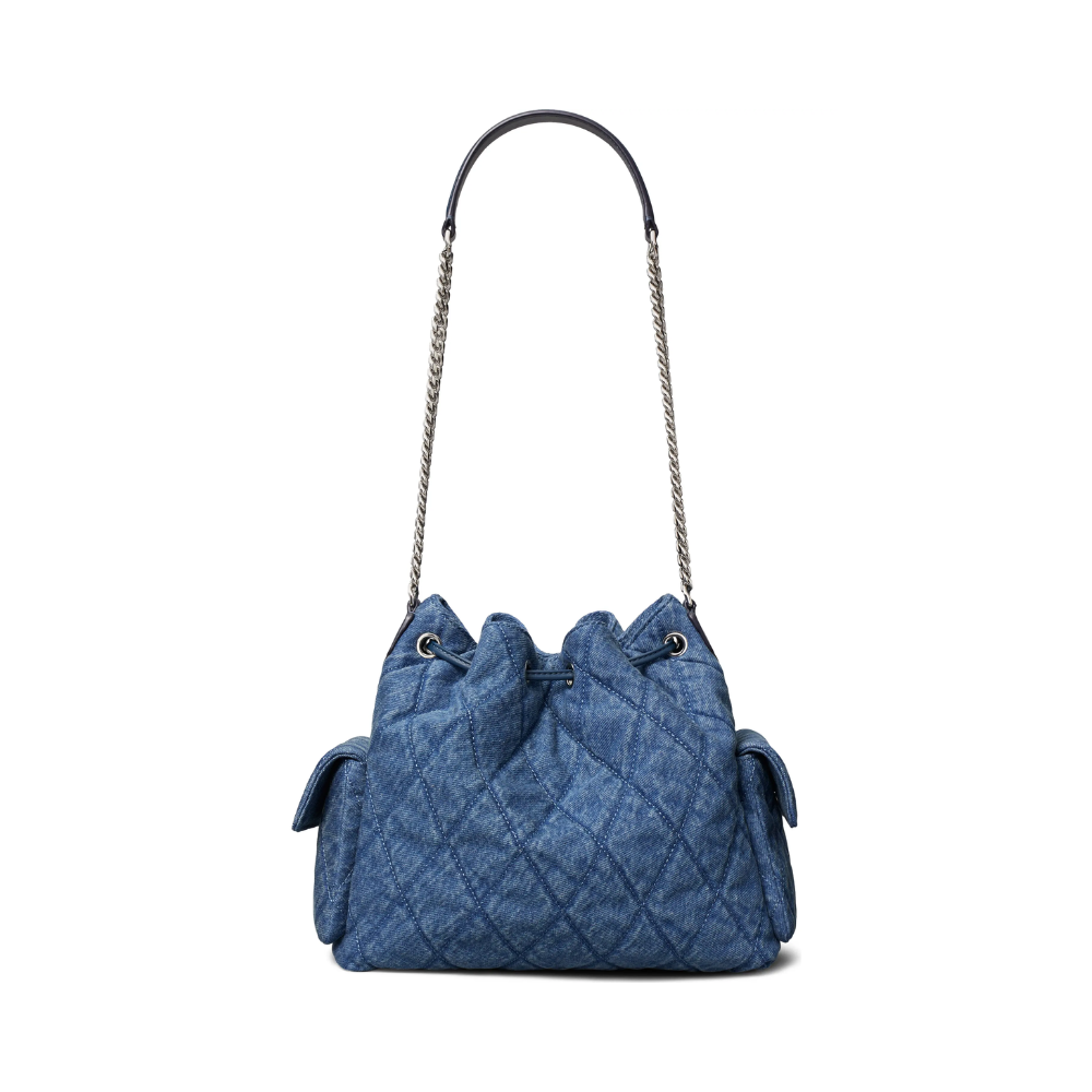 Tory Burch Charlie Quilted Drawstring Shoulder Bag