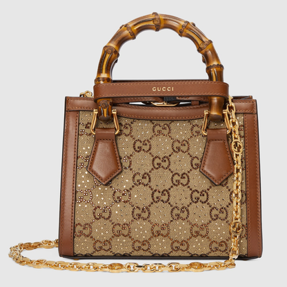 Gucci Diana Crystals Small Tote Bag