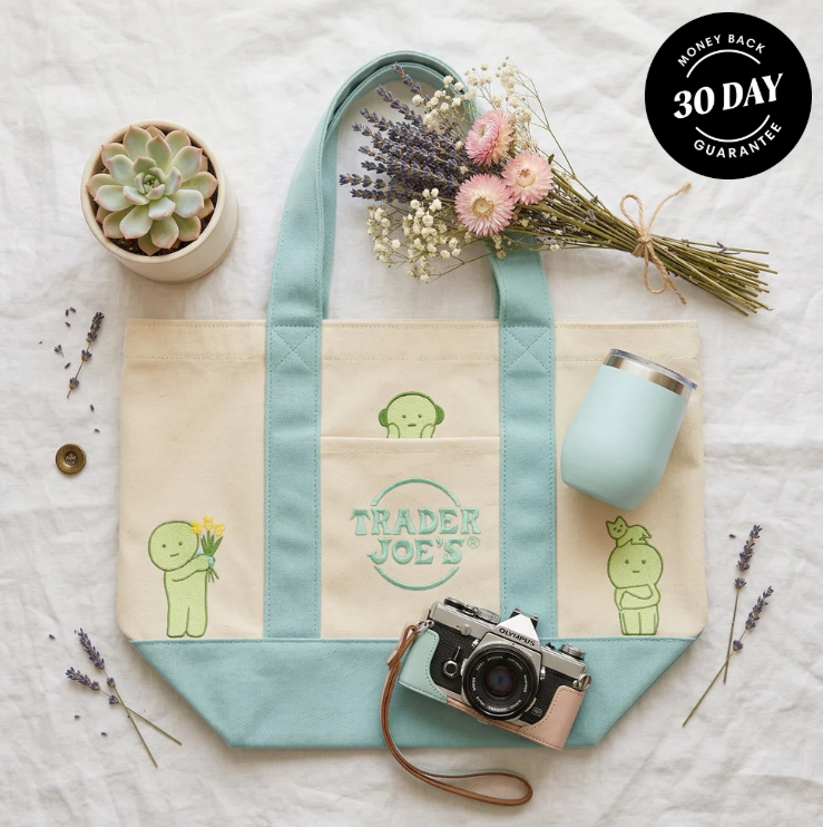 Smiski X Trader Joe's Tote Bags