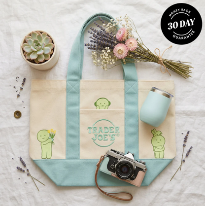 Smiski X Trader Joe's Tote Bags