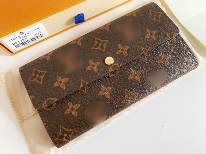 Sinclaire's Monogram Sarah Long Wallet