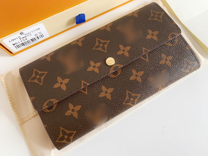 Sinclaire's Monogram Sarah Long Wallet