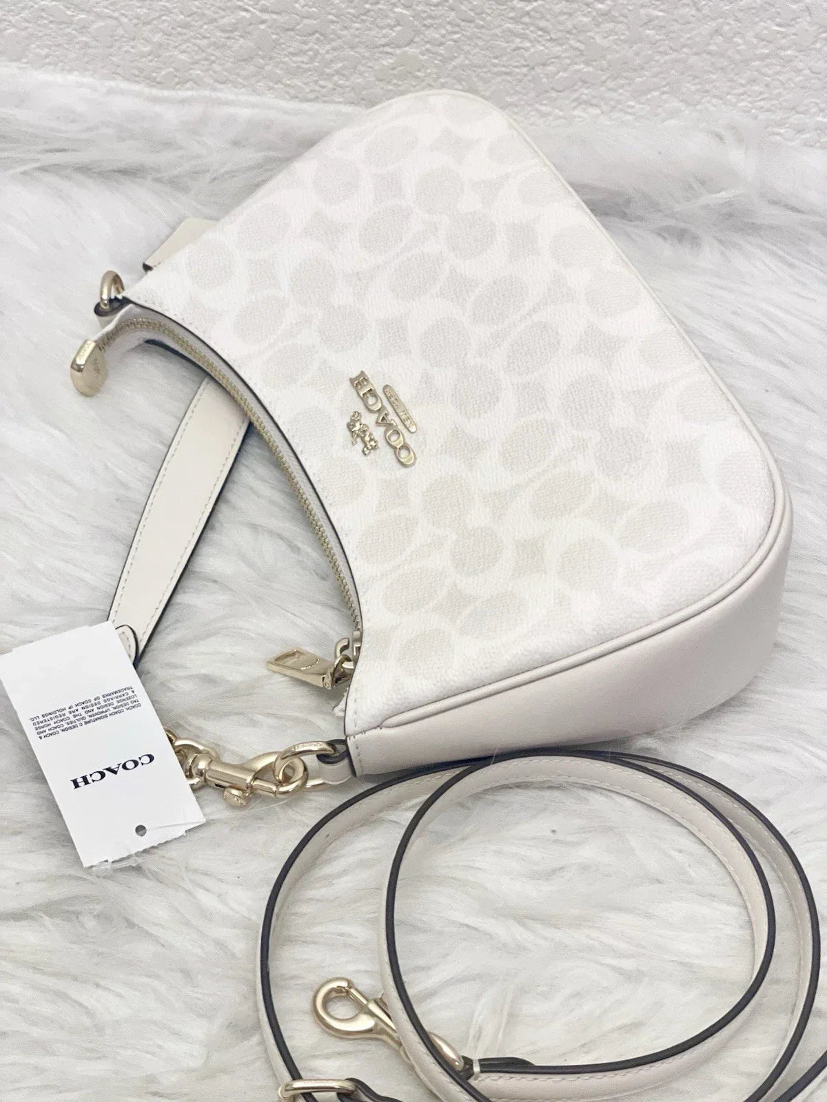 COACH Women’s Teri Shoulder Bag Signature Canvas