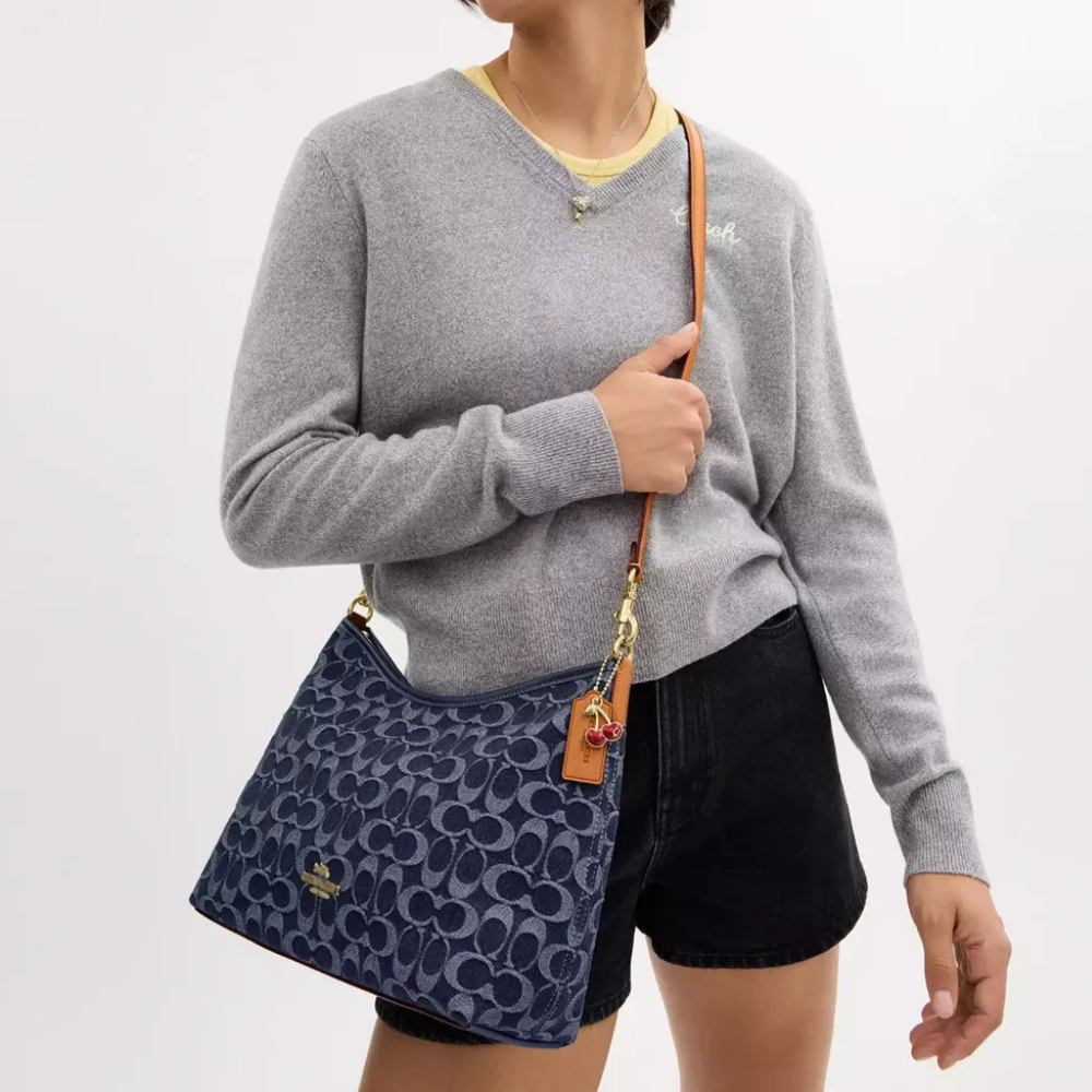 Sinclaire's Laurel Shoulder Bag In Signature Denim