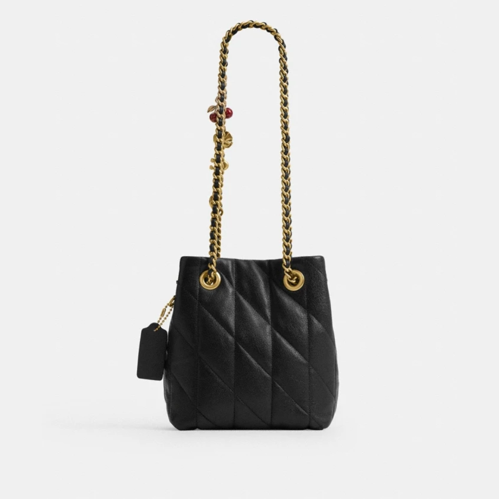Sinclaire's Jade Drawstring Bag With Quilting