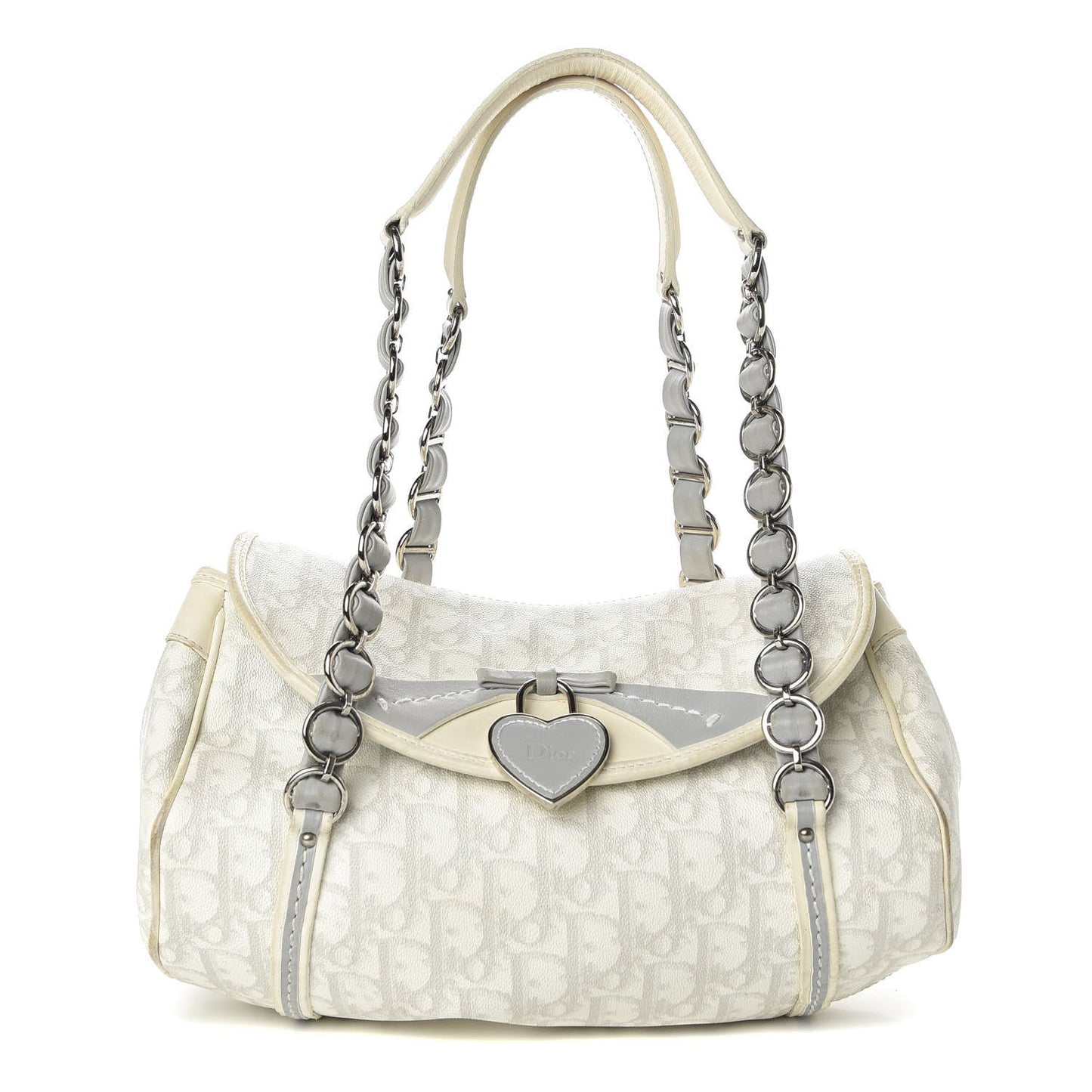 Christian Dior Monogram Romantique Trotter Bag Grey