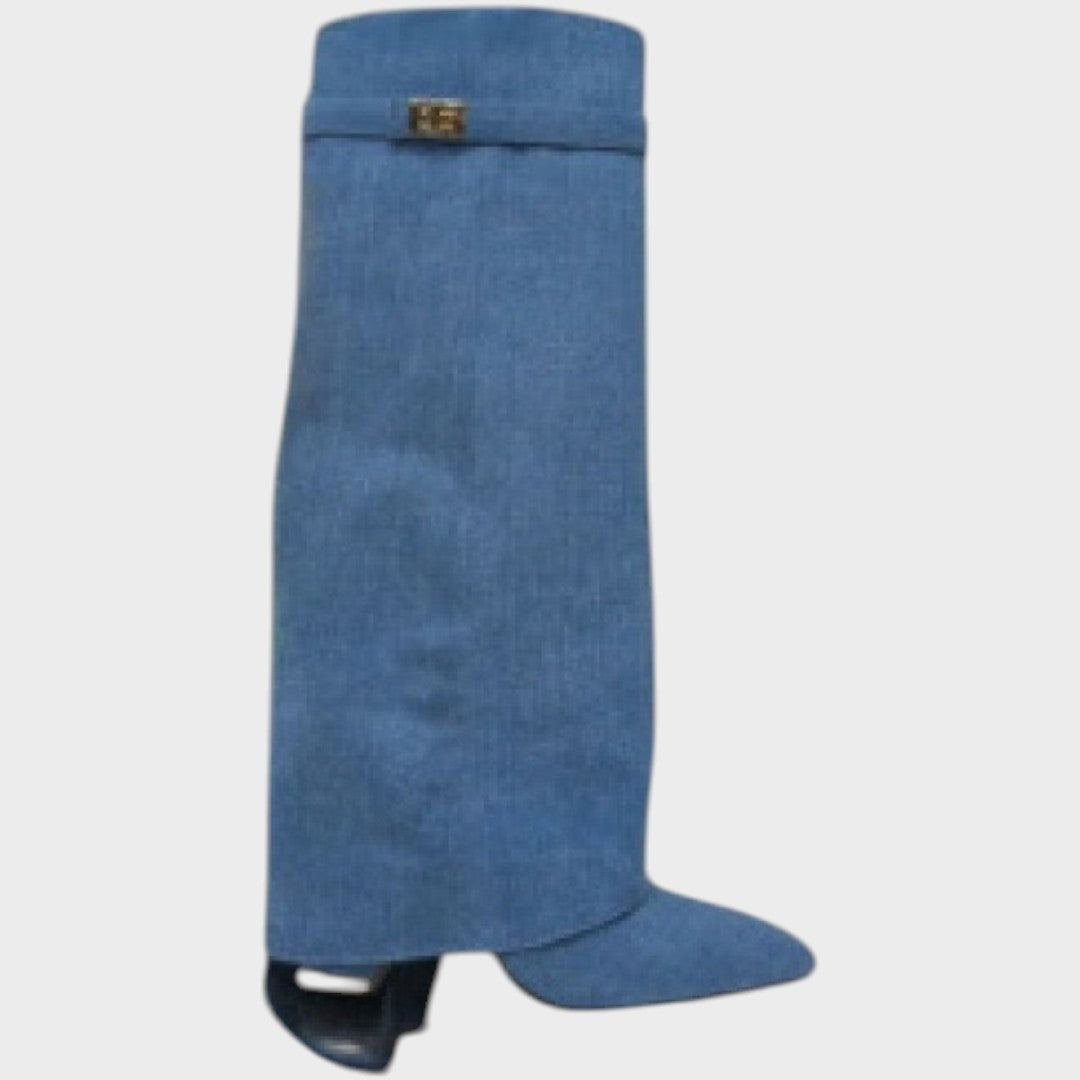 Women's High-Cut Suede Boots in Five Colors