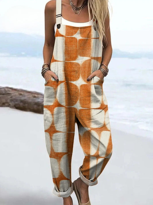 Ronja | Retro Rust Color Jumpsuit