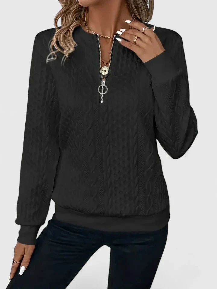 Women's Comfortable Sweater in White, Gray or Black