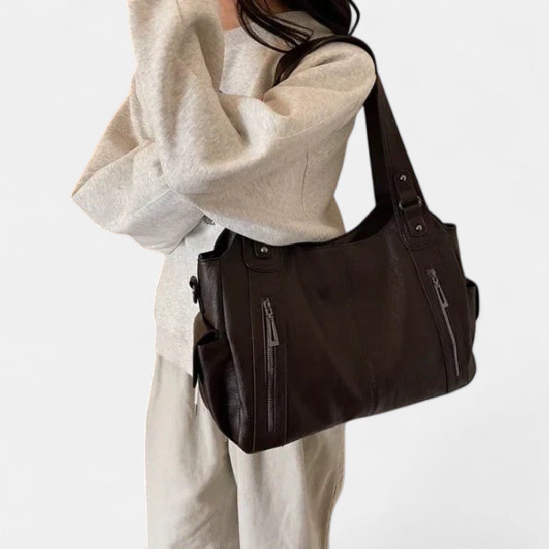 NOEMIE | Classic Leather Tote Bag