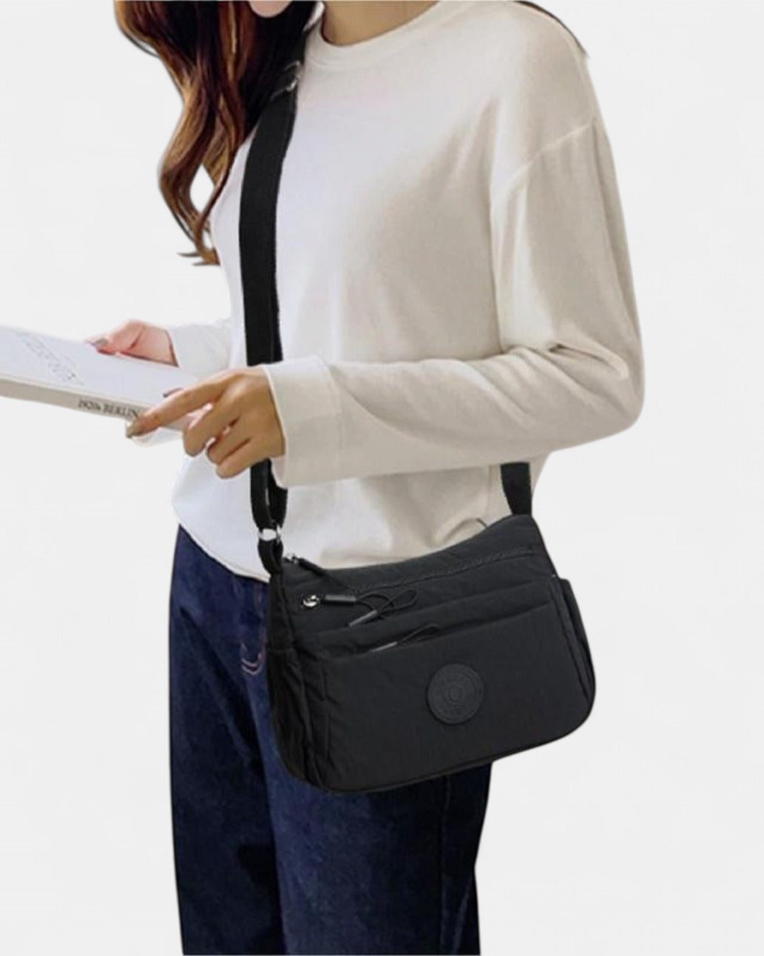 MIA | Women's Multi-Pocket Zipper Crossbody Bag for Daily Use
