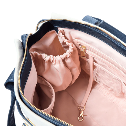 Poppy & Peonies Effortless Tote Navy