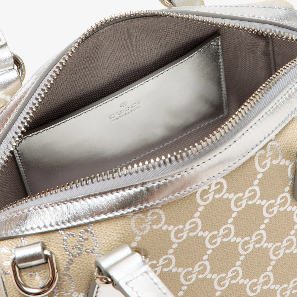 Gucci  GG Emblem Small Boston Bag