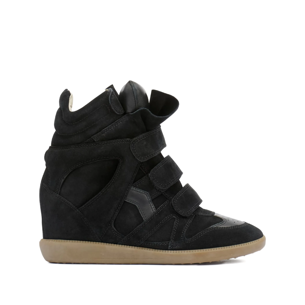 Isabel Marant Bekett Leather Wedge Sneakers