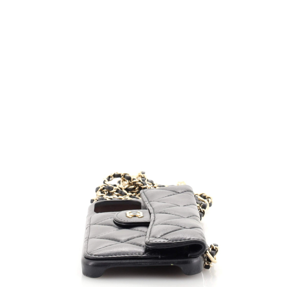 Chanel Classic Phone Case with Chain Quilted Lambskin